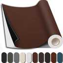 Leather Repair Patch, Self Adhesive Leather Repair Kits, DIY Large Patches for Couches, Furniture, Kitchen Cabinets, WallBrown, 35X79 Inch