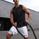 Pilamor Mens Tank Tops 3 Pack,Quick Dry Gym Sleeveless Muscle T Shirts for Men's Fitness (XL)