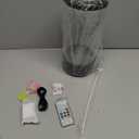 Jellyfish Lamp 12"-Black Minimalist Cylinder Table Lamp with 2 Large Jellyfish & 2 Fish,16 Color Changing LED,USB Powered,Remote Control,Jellyfish Light Lamp for Kids Christmas Gift