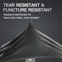 PACIFIC PPE 8 Mil Heavy Duty Black Nitrile Gloves, Chemical Resistant, Food Safe, Latex Free Disposable Gloves for Mechanic, Cooking, and Cleaning, X-Large