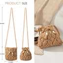 Avisky Beach Purse Straw Crossbody Bags for Women Straw Purse Beach Bag Woven Summer Purses for Women 2026