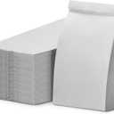 Paper Snack Bags, Durable Kraft Paper Bags, 2 Pound Capacity, White, Pack Of 500 Bags