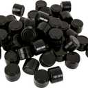 Non-Stick Silicone Wax Containers 150PCS 2ML Multi Use Storage Jars Cream Emulsion Bottles (All Black)