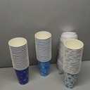 Jingmore 60 Pcs Disposable Snowflake Coffee Cups with Lids Winter Coffee Cups Bulk Insulated Drinking Tea Paper Drinkware for Winter Holiday Travel Home Party Supplies (16 oz)