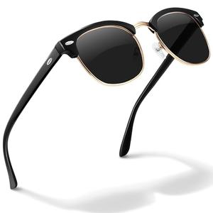 livho Rimless Trendy Polarized Sunglasses Men Women, Retro Sun Glasses for Men Women 2025, Semi Rimless UV Protection Shades