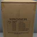 KROSER Softside Expandable Carry On Luggage with Front Business Pockets20 Inch Suitcases with Spinner Wheels & Built-in TSA Lock, Durable Suitcase Rolling Luggage with USB Port, Black