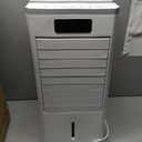 Portable Evaporative Air Cooler, Quiet Windowless Swamp Cooler with 4 Ice Packs, 2 Gallon Water Tank, Remote Control, 4 Modes & 3 Speeds, Oscillating Cooling Fan for Bedroom, Living Room and Office, 22'*12'*11'
