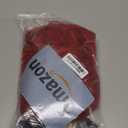 AGO Red Wigs Short Wavy Hair with Bangs Curly Bob Wig Shoulder Length 14Inch Synthetic Hair for Women Girl Colorful Wig Heat Resistant Fiber Hair for Daily Party Halloween Cosplay Use(116A#DarkRed)