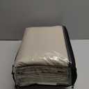 BULBUL Cream 100% Full Blackout Velvet Curtains,108 inches Long Ivory Black Modern Liner Curtains Thermal Drapes Panels for Living Room Bedroom Grommet Set of 2