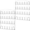 Weysat Acrylic Brochure Pamphlet Holder Brochure Display Stand Business Tri Fold Multi Slot Holder Rack Wall Mount Clear Pocket Space Saver for Flyer Literature Menu Advertise(2 Pieces)