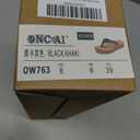 ONCAI Flip Flops for Women, Beach Thong Sandals Womens with Arch Support, Dressy Rhinestone Comfortable Yoga Mat and Non Slip Rubber Soles for Summer US Size 5-11 (8, Black/Khaki)