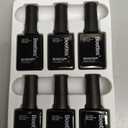 Beetles Fall Gel Polish Set - Burnt Orange Gel Polish Autumn Leaves Collection, Brown Burgundy Glitter Black Colors Nail Art Soak Off Uv LED Nail Kit Minicure DIY Home Halloween Gifts for Women