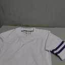 Blank Football Jerseys for Men Adult Hip-Hop Hipster Shirt Practice Sports Uniform Tops, Royal Stripes Small