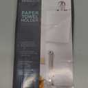 Kitchen Details Paper Towel Holder & Dispenser | Holds Standard Size Roll | Freestanding | Counter top | Weighted Base | Stainless Steel, 6.1"x 6.1"x 13.1"