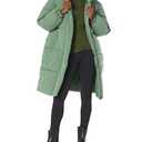 Amazon Essentials Women's Oversized Long Puffer Jacket ), Sage Green, 3X