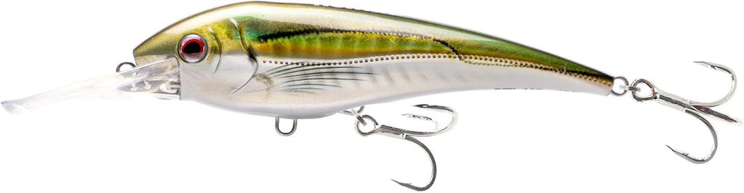Nomad Design DTX Minnow 145 with Patented Autotune System - Distressed Baitfish Swimming Action, BKK Viper