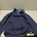 Womens Denim Lapel Sweater Oversized Long Sleeve Button Down Polo Knit Pullover Sweaters 2025 Fall Outfits (Large, Navy Blue)