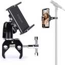 elitehood 360 Swivel Tilt Phone Holder and Mount, Adjustable for Music Boom Mic and All iPhone, Android Cell Phone