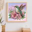 5 x MVVMTOP Diamond Art Painting Kit, DIY Bird and Flower 5D Special Shape Crystal Diamond Partial Diamond Art Painting Mosaic Making Craft, Suitable for Home Wall Decor Art Gift