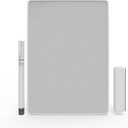 Magnetic Writing Board 8.5”x 6” Reusable Memo Pad Board with Pen & Eraser, ABS Frame Dry Erase Board for Working Studying Meeting, Portable Handwriting Board Kit