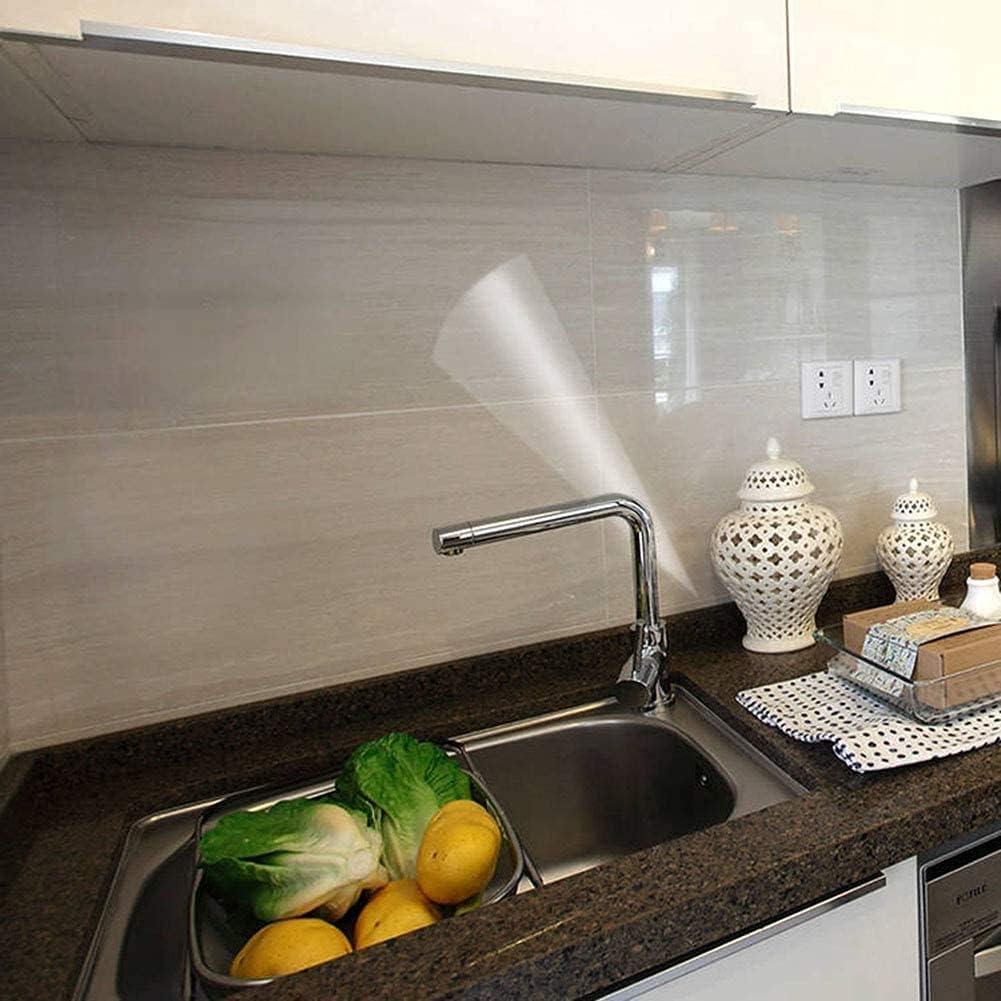 COSNIGHT Clear Contact Paper Kitchen Oil Proof Waterproof Self Adhesive Vinyl Film High Temperature Resistant Transparent Removable Paper for Kitchen Backsplash Protector 17.7In*118In