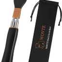 WOVTE Extendable Back Scratcher for Men Women Anti Rotation, Stocking Stuffers for Men Adults, Christmas Gifts for Men Women Husband Dad Mom Wife, White Elephant Gifts for Adults (Black)