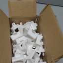 50Pcs Mounting Brackets Outdoor LED Light Clips with Screws Waterproof Compatible with Govee Non-Pro Version Model H705 RGBIC for Wood Steel Siding White