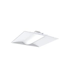 Lithonia Lighting 2x2 LED Troffer Light, Stack Switch LED Drop In Ceiling Light for Dropped Ceiling, 3000/4000/5000 Adjustable Lumens, 3500K/4000K/5000K Switchable Color Temperature, White