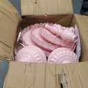 JALANCY Set of 9 Cake Stands Metal Cupcake Stand Set Multiple Styles Candy Fruit Display Tower Dessert Plate Cake Serving Tray for Birthday Party Wedding Anniversary Baby Shower Engagement (Pink)