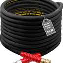Twinkle Star 25FT Pressure Washer Hose with 3/8 Inch Quick Connect, High Tensile Wire Braided Power Washer Hose, 4000 PSI