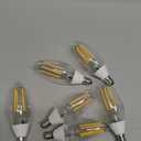 Sunco 6 Pack Dusk to Dawn LED Outdoor Light Bulb B11, Edison Filament Candelabra Bulbs for Porch Lighting, 500 LM, 5W (40W Equivalent), 2700K Soft White, E12 Base, Photocell Sensor UL