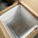 Geetery 5 Pcs Acrylic Clear Display Risers Pedestal Set for Wedding Decorations, Flowers, Jewelry, Collectibles, Cosmetics, Desserts, 5 Sizes