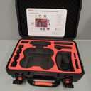 FPVtosky Professional Hard Case for DJI FPV [Case Only] - DJI FPV Drone Carrying Case Accessories - Fits 6 Batteries - Keep Props On, Black, Red, L, Compact