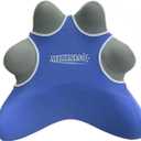 Lumbar Support Pillow for Chair, Ergonomic Back Cushion for Office, Home, Car Seats (Blue)