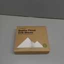 KeaBabies 2-Pack Organic Crib Sheets for Boys, Girls - 52x28 Fitted Crib Mattress Sheet Neutral, Breathable Jersey Cotton Cover for Baby Bed, Toddler Mattress, Soft & Cute Prints (Soft White)