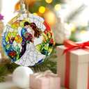 2 x Romantic Couple Wedding Ornament, Dog Christmas Ornament  Christmas Tree Decor, Holiday Decoration, Stocking Stuffer, Festive Gift Idea, Gifts for Newlywed, Married Couple, Romantic Partner