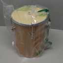 JL Sport 6" Afro Brasilian Leather Cuica Natural Wood Friction Drum Samba Music Instrument