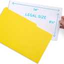 Blue Summit Supplies Colored File Folders Legal Size, 1/3 Cut Tab, Great for Organizing and Easy File Storage, 100 Per Box