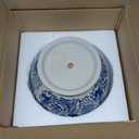 Blue and White Planters, Succulent Pots Ceramic Plant Pots Indoor with Drainage for Home Dcor - Set of 3 (Set of 3 (8"+6"+4.5" Diameter))