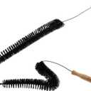 2pcs Flexible Stainless Steel Drain Cleaning Brush for Washer and Dryer Tube Sweep Tool for Hard Reach Areas and Tight Spaces