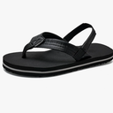 WateLves Toddler Flip Flops Girls Boys Sandals Shoes Kids Slip on Summer Sandals for Bath Shower Beach Pool (Toddler/Little Kid/Big Kid), Size: 8-9 Toddler Black