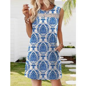 Summer Dresses for Women 2026 Beach Vacation Fashion Lace Mini Tank Dress with Pockets (Medium)
