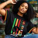 Black History Month Shirt for Women Black Lives Matter BLM Leaders Patriotic African American T-Shirt (M)