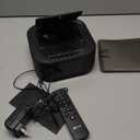 KLIM Boombox E1 with CD case - CD Player Portable Audio System + Extra BASS with Subwoofer + FM Radio, MP3 Bluetooth AUX USB + Wired and Wireless Mode Rechargeable Battery + Remote Control (Black)