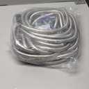 SPECILITE 50ft 304 Stainless Steel Garden Hose Metal, Heavy Duty Water Pipe with Nozzles for Yard, Outdoor - Flexible, Never Kink & Tangle, Puncture Resistant (Sliver)
