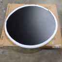 Flash Furniture Stiles 36'' Round Black Laminate Table Top with 24'' Round Table Height Base, Black 