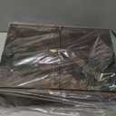 GLANT Rustic Wall Mounted Jewelry Organizer with Wooden Barndoor Decor,Wooden Wall Mount Holder,Jewelry holder for Necklaces, Earings, Bracelets, Ring Holder. Includes matching hook organizer (Rustic)