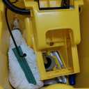 Commercial Mop Bucket with Side Press Wringer on Wheels, Including One Commercial Mop, 35 Quart, Yellow