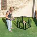 FXW Rollick Unleashed Dog Playpen for Indoor, Yard, RV Camping, 24 inch 6 Panels for Small and Puppy DogsPatented