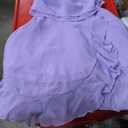 IBTOM CASTLE Flower Girls Dress Halter Pleated Chiffon Junior Bridesmaid Dress Wedding Flowy A-line Party Pageant Prom Dress